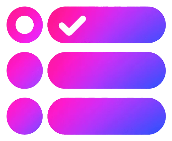 Checklist with the first priority highlighted