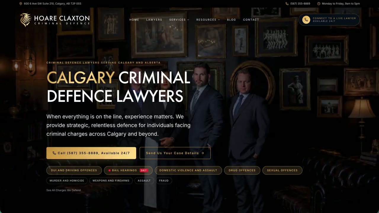 Hoare Claxton website walkthrough