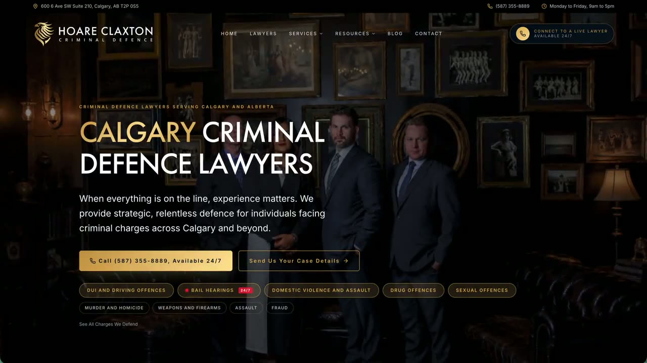 Hoare Claxton website walkthrough