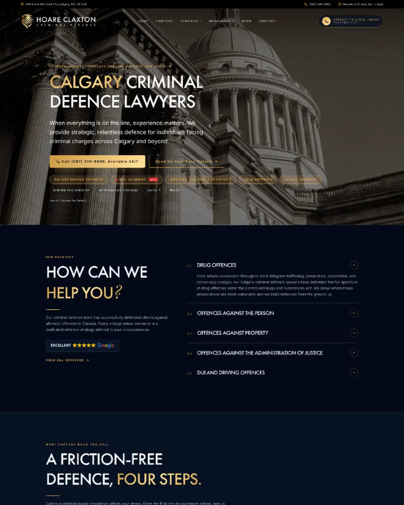 Hoare Claxton website preview